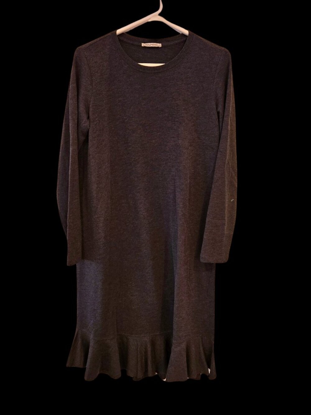 Zara Dark Grey Long Sleeve Dress – Size Medium